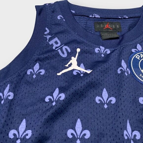 Jordan Nike Paris Saint Germain Statement Navy Vest Junior/ Boys size Large New - Picture 6 of 10